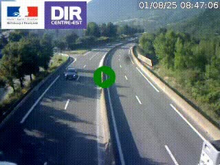 <h2>Caméra sur la Nationale 90 (N90) à La Léchère, en direction et à proximité d'Albertville</h2>