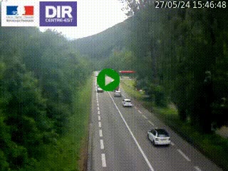 Web cam trafic à Vizille sur la nationale N85 en direction de Grenoble et en provenance de Briançon
