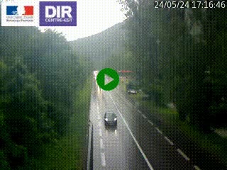 Web cam trafic à Vizille sur la nationale N85 en direction de Grenoble et en provenance de Briançon