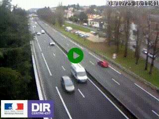 Webcam routière à Le Chambon-Feugerolles sur la RN88 entre Firminy et Saint-Etienne