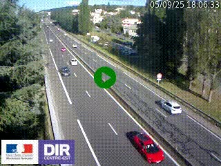 <h2>Webcam routière à Le Chambon-Feugerolles sur la RN88 entre Firminy et Saint-Etienne</h2>