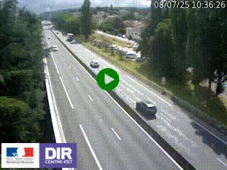 Webcam routière à Le Chambon-Feugerolles sur la RN88 entre Firminy et Saint-Etienne
