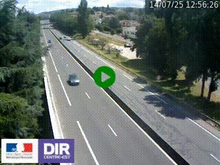 Webcam routière à Le Chambon-Feugerolles sur la RN88 entre Firminy et Saint-Etienne