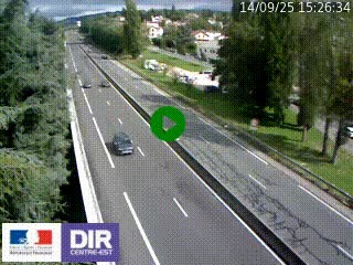 <h2>Webcam routière à Le Chambon-Feugerolles sur la RN88 entre Firminy et Saint-Etienne</h2>