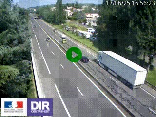 Webcam routière à Le Chambon-Feugerolles sur la RN88 entre Firminy et Saint-Etienne