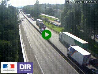 Webcam routière à Le Chambon-Feugerolles sur la RN88 entre Firminy et Saint-Etienne