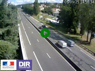 Webcam routière à Le Chambon-Feugerolles sur la RN88 entre Firminy et Saint-Etienne
