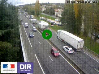 Webcam routière à Le Chambon-Feugerolles sur la RN88 entre Firminy et Saint-Etienne