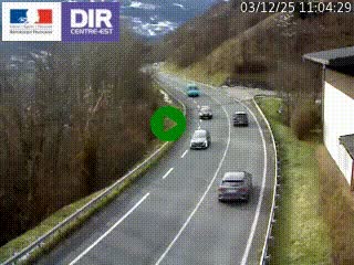 Caméra trafic sur la N90 à Bourg-Saint-Maurice, en provenance d'Aoste et en direction d'Albertville
