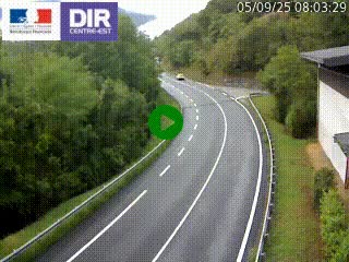 Caméra trafic sur la N90 à Bourg-Saint-Maurice, en provenance d'Aoste et en direction d'Albertville