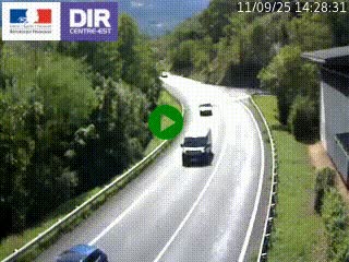 <h2>Caméra trafic sur la N90 à Bourg-Saint-Maurice, en provenance d'Aoste et en direction d'Albertville</h2>