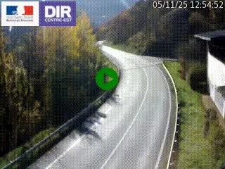 <h2>Caméra trafic sur la N90 à Bourg-Saint-Maurice, en provenance d'Aoste et en direction d'Albertville</h2>