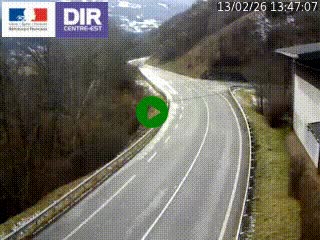 <h2>Caméra trafic sur la N90 à Bourg-Saint-Maurice, en provenance d'Aoste et en direction d'Albertville</h2>