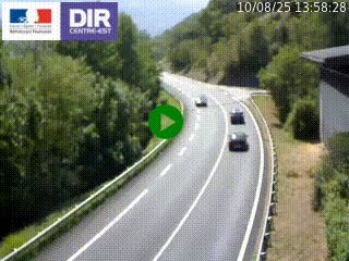 Caméra trafic sur la N90 à Bourg-Saint-Maurice, en provenance d'Aoste et en direction d'Albertville