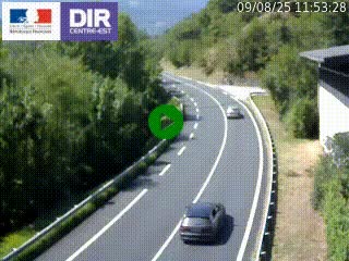 Caméra trafic sur la N90 à Bourg-Saint-Maurice, en provenance d'Aoste et en direction d'Albertville