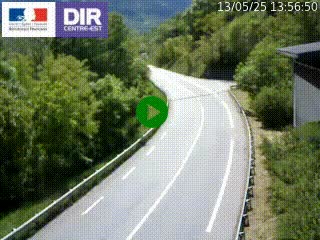 <h2>Caméra trafic sur la N90 à Bourg-Saint-Maurice, en provenance d'Aoste et en direction d'Albertville</h2>