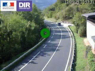 <h2>Caméra trafic sur la N90 à Bourg-Saint-Maurice, en provenance d'Aoste et en direction d'Albertville</h2>