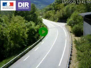 <h2>Caméra trafic sur la N90 à Bourg-Saint-Maurice, en provenance d'Aoste et en direction d'Albertville</h2>