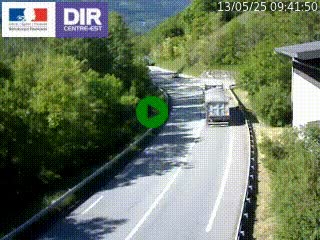 <h2>Caméra trafic sur la N90 à Bourg-Saint-Maurice, en provenance d'Aoste et en direction d'Albertville</h2>