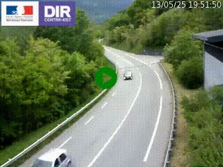 <h2>Caméra trafic sur la N90 à Bourg-Saint-Maurice, en provenance d'Aoste et en direction d'Albertville</h2>