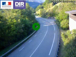 <h2>Caméra trafic sur la N90 à Bourg-Saint-Maurice, en provenance d'Aoste et en direction d'Albertville</h2>