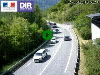 <h2>Caméra trafic sur la N90 à Bourg-Saint-Maurice, en provenance d'Aoste et en direction d'Albertville</h2>