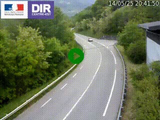 <h2>Caméra trafic sur la N90 à Bourg-Saint-Maurice, en provenance d'Aoste et en direction d'Albertville</h2>