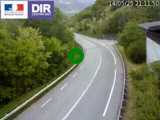 <h2>Caméra trafic sur la N90 à Bourg-Saint-Maurice, en provenance d'Aoste et en direction d'Albertville</h2>