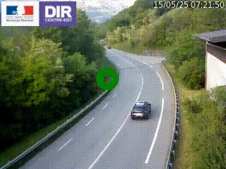 <h2>Caméra trafic sur la N90 à Bourg-Saint-Maurice, en provenance d'Aoste et en direction d'Albertville</h2>