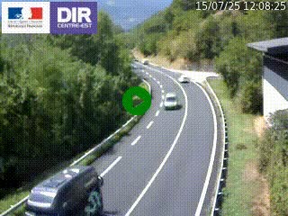 Caméra trafic sur la N90 à Bourg-Saint-Maurice, en provenance d'Aoste et en direction d'Albertville