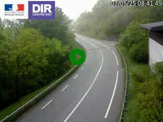 Caméra trafic sur la N90 à Bourg-Saint-Maurice, en provenance d'Aoste et en direction d'Albertville
