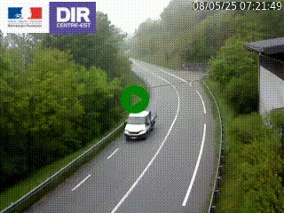 Caméra trafic sur la N90 à Bourg-Saint-Maurice, en provenance d'Aoste et en direction d'Albertville