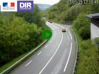 Caméra trafic sur la N90 à Bourg-Saint-Maurice, en provenance d'Aoste et en direction d'Albertville