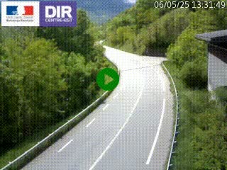 Caméra trafic sur la N90 à Bourg-Saint-Maurice, en provenance d'Aoste et en direction d'Albertville
