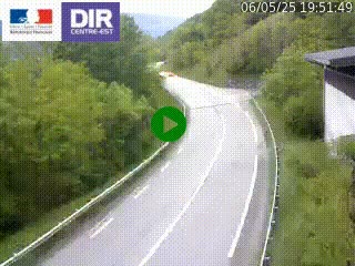 Caméra trafic sur la N90 à Bourg-Saint-Maurice, en provenance d'Aoste et en direction d'Albertville