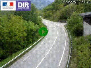 Caméra trafic sur la N90 à Bourg-Saint-Maurice, en provenance d'Aoste et en direction d'Albertville