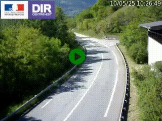 Caméra trafic sur la N90 à Bourg-Saint-Maurice, en provenance d'Aoste et en direction d'Albertville