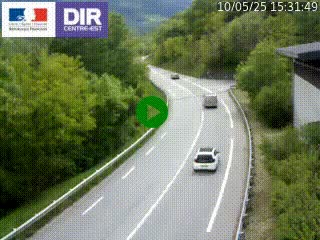 Caméra trafic sur la N90 à Bourg-Saint-Maurice, en provenance d'Aoste et en direction d'Albertville
