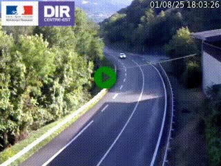 Caméra trafic sur la N90 à Bourg-Saint-Maurice, en provenance d'Aoste et en direction d'Albertville