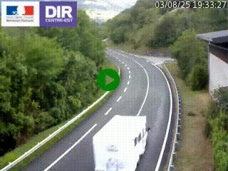Caméra trafic sur la N90 à Bourg-Saint-Maurice, en provenance d'Aoste et en direction d'Albertville