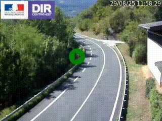 Caméra trafic sur la N90 à Bourg-Saint-Maurice, en provenance d'Aoste et en direction d'Albertville