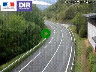Caméra trafic sur la N90 à Bourg-Saint-Maurice, en provenance d'Aoste et en direction d'Albertville