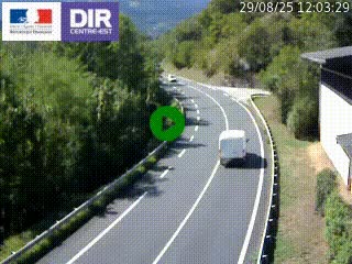 Caméra trafic sur la N90 à Bourg-Saint-Maurice, en provenance d'Aoste et en direction d'Albertville