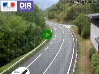 Caméra trafic sur la N90 à Bourg-Saint-Maurice, en provenance d'Aoste et en direction d'Albertville