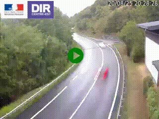 Caméra trafic sur la N90 à Bourg-Saint-Maurice, en provenance d'Aoste et en direction d'Albertville
