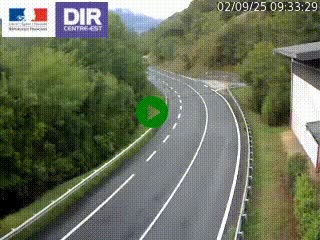 Caméra trafic sur la N90 à Bourg-Saint-Maurice, en provenance d'Aoste et en direction d'Albertville