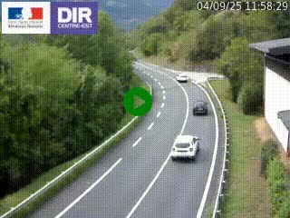 Caméra trafic sur la N90 à Bourg-Saint-Maurice, en provenance d'Aoste et en direction d'Albertville