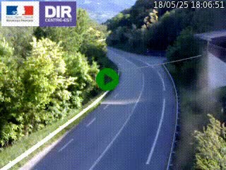 <h2>Caméra trafic sur la N90 à Bourg-Saint-Maurice, en provenance d'Aoste et en direction d'Albertville</h2>
