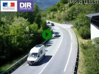 <h2>Caméra trafic sur la N90 à Bourg-Saint-Maurice, en provenance d'Aoste et en direction d'Albertville</h2>