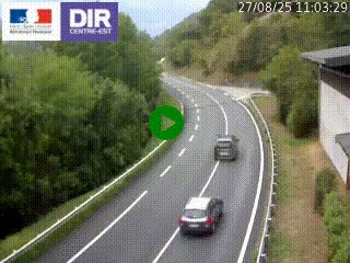 <h2>Caméra trafic sur la N90 à Bourg-Saint-Maurice, en provenance d'Aoste et en direction d'Albertville</h2>